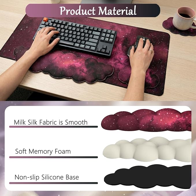 4pcs Black Pink