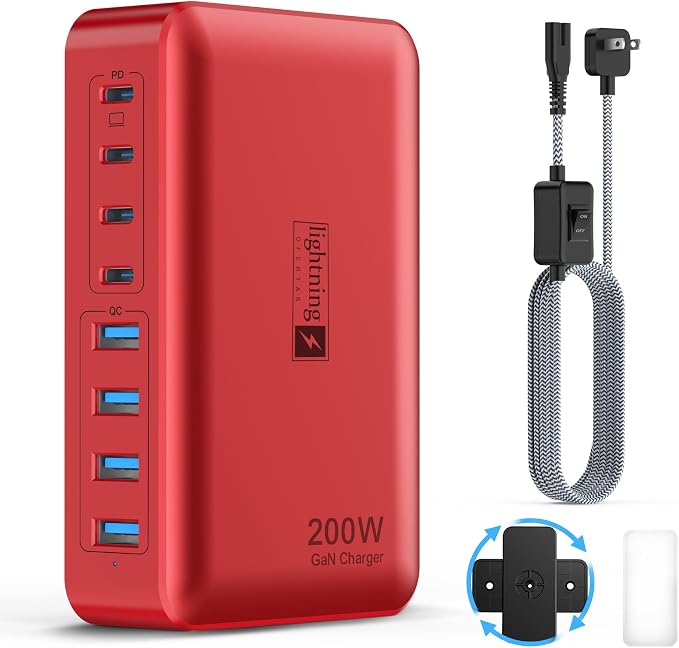 Flat Charger 200W RED