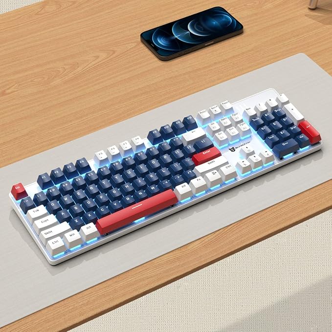 Red Switch Blue/White/Red Combo Color