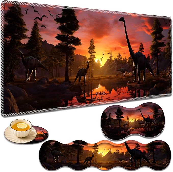 Dinosaur Forest at Sunset