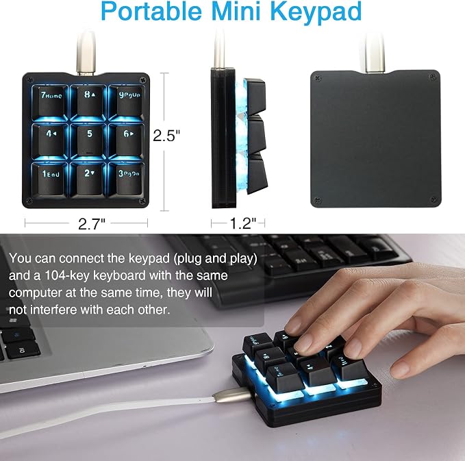 Black/Red Switches/Blue LED