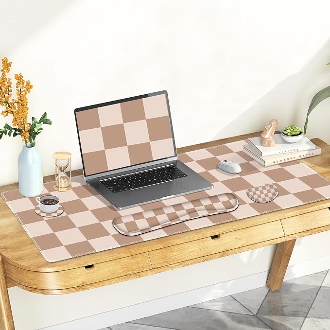 Beige Khaki Checkered