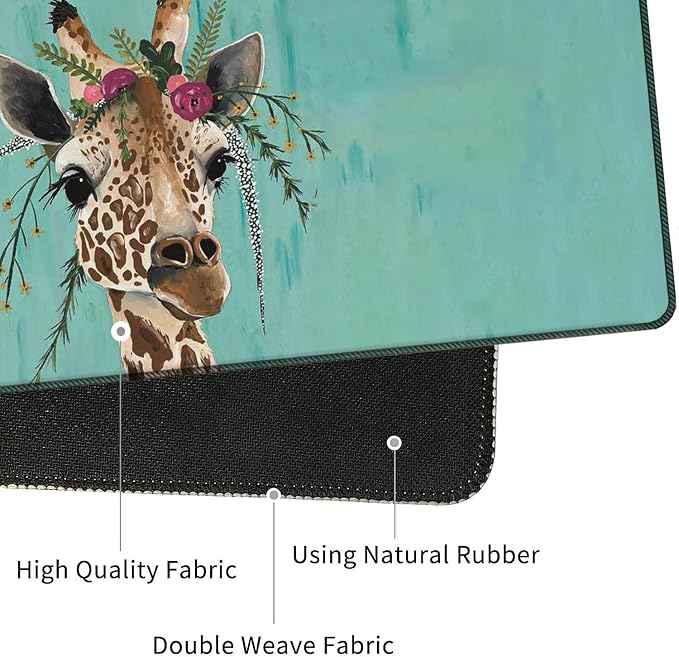 Giraffe With Floral Headgear