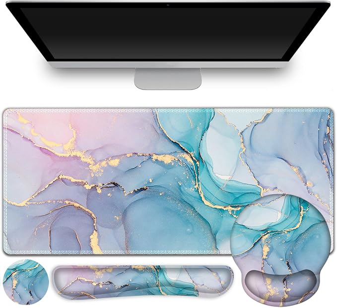 Blue Glitter Marble