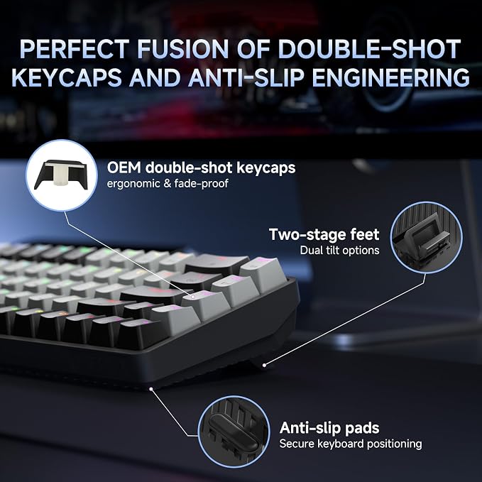 Black Grey/Blue Switch