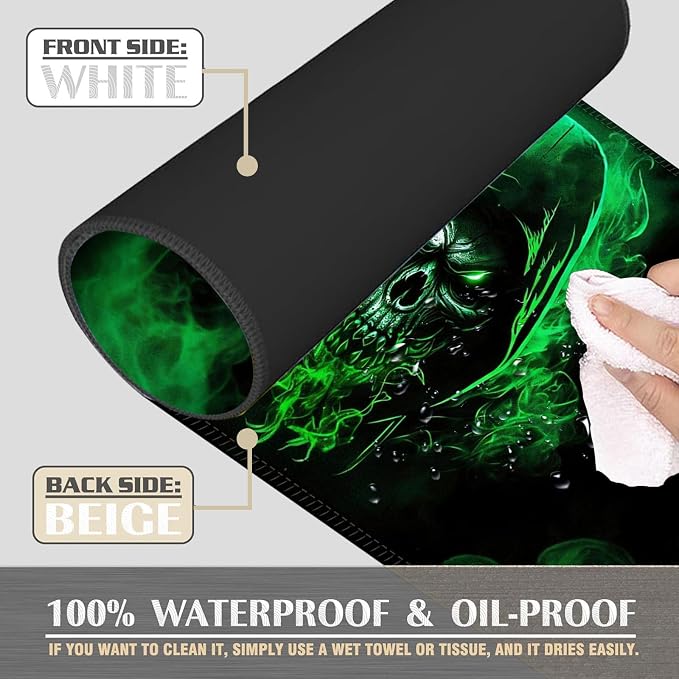 Green Flame Skull