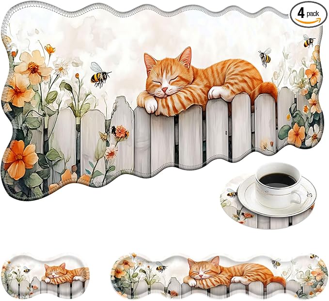 5 Sleeping Cat on Fence