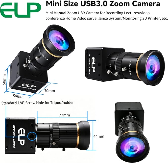 5-50mm 10X zoom lens