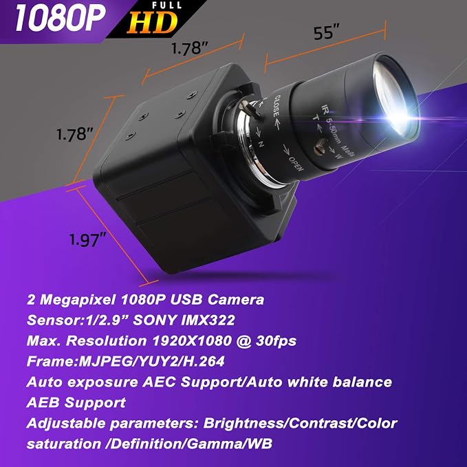 2MP 5-50mm Varifocal Lens-MFV-06H