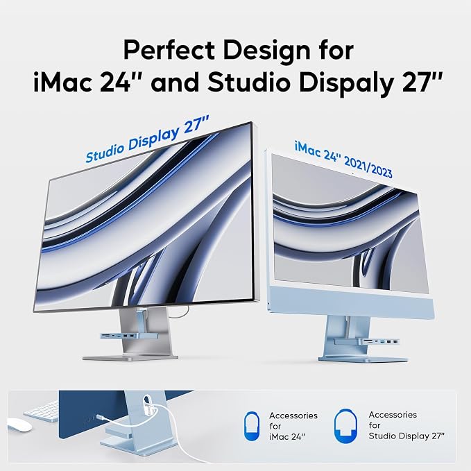 Blue- USB C Hub for iMac