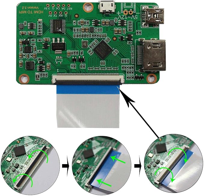 LS055R1SX04 with VS-CXMIPI-V1 LCD Borad