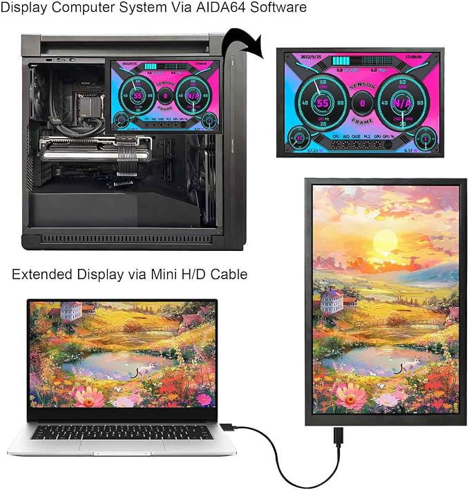 7'' LCD Black