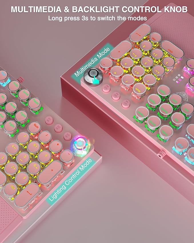 Pink | Clicky Blue Switches