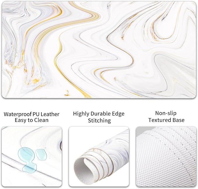 White Marble Stripes