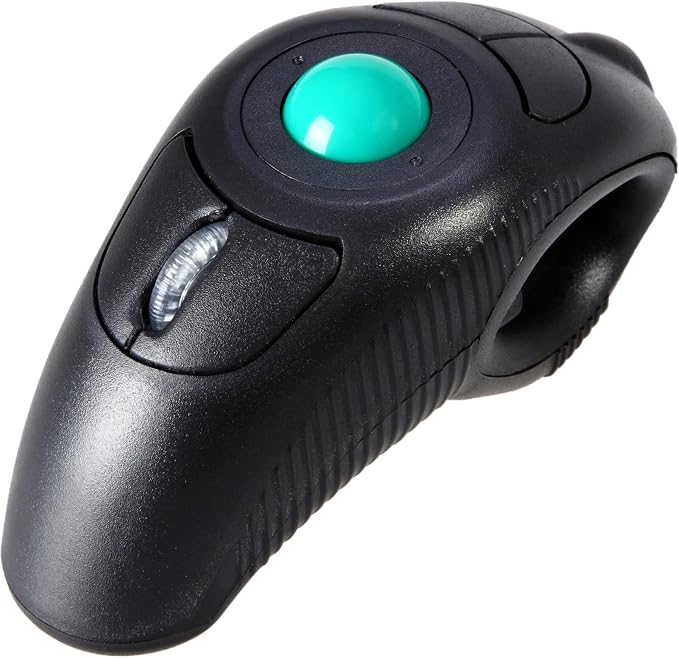 Black Wireless Green TrackBall
