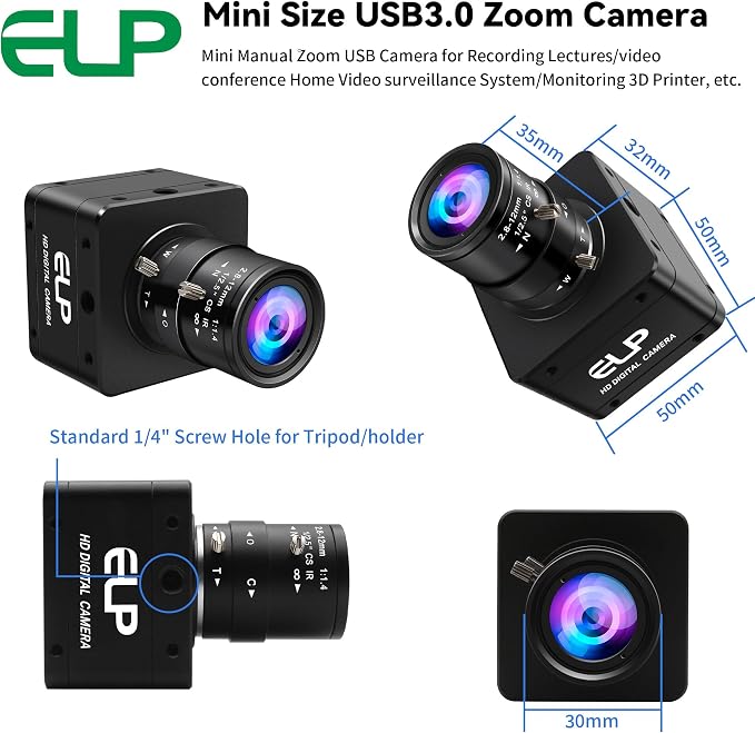 2.8-12mm 4X zoom lens
