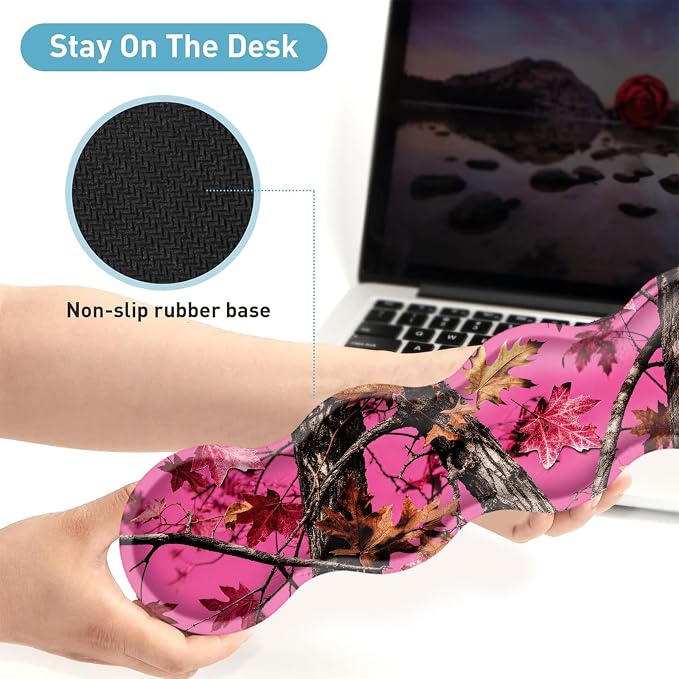 Pink Camo Autumn Leaves
