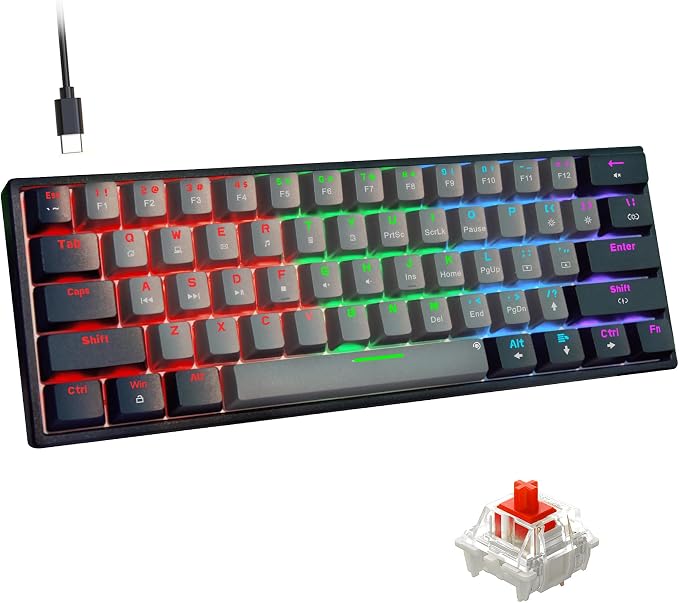 Black Grey/Red Switch