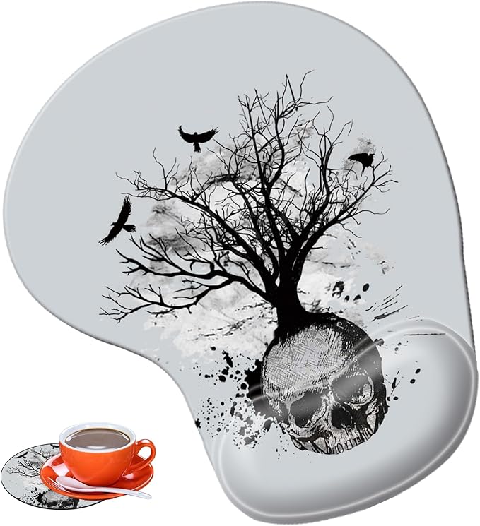 Black and White Skull Head Tree
