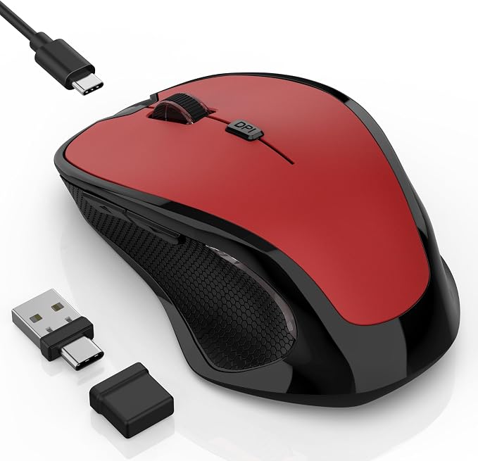 Bluetooth Wireless Mouse (Red)