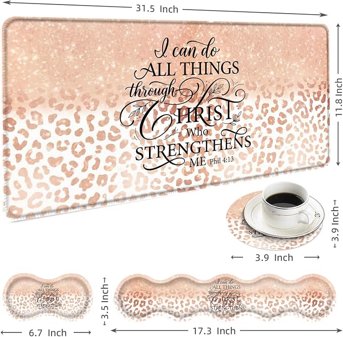 Bible Verse Philippians 4:13 Leopard