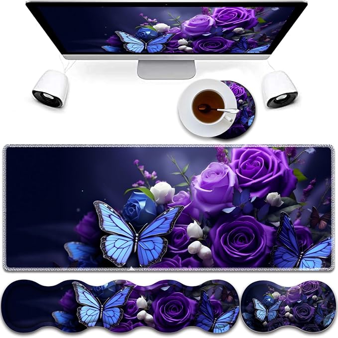 Purple Roses and Butterflies