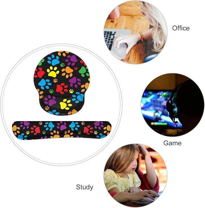 Multicolor Dog Paws