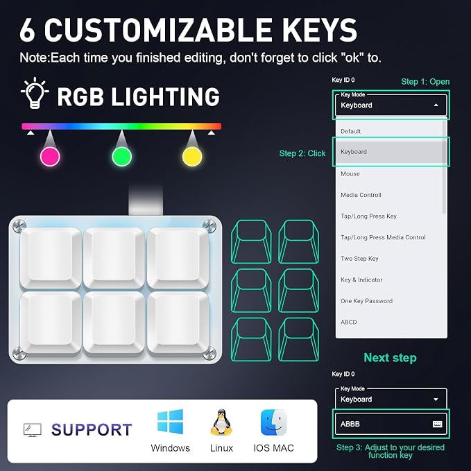 White 6 Keys