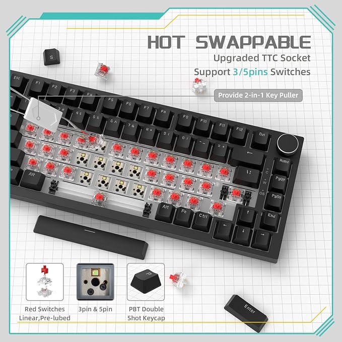 black/red switches