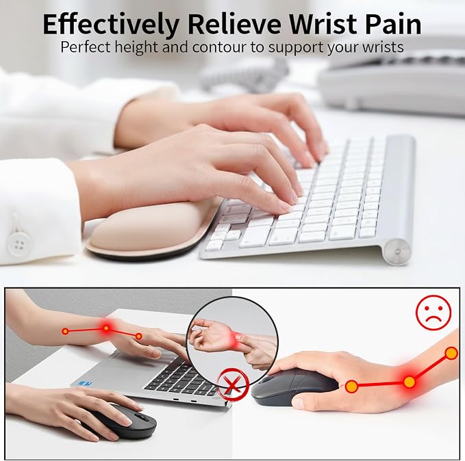 Beige - 2 Wrist Rest