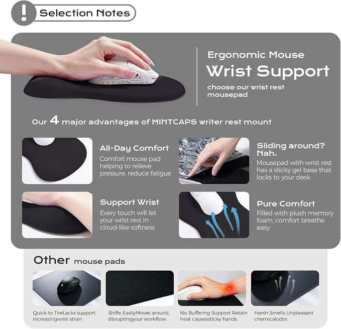 black mouse pad