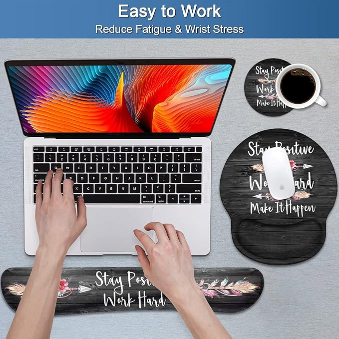 Stay Positive Work Hard and Make It Happen Inspirational Quote