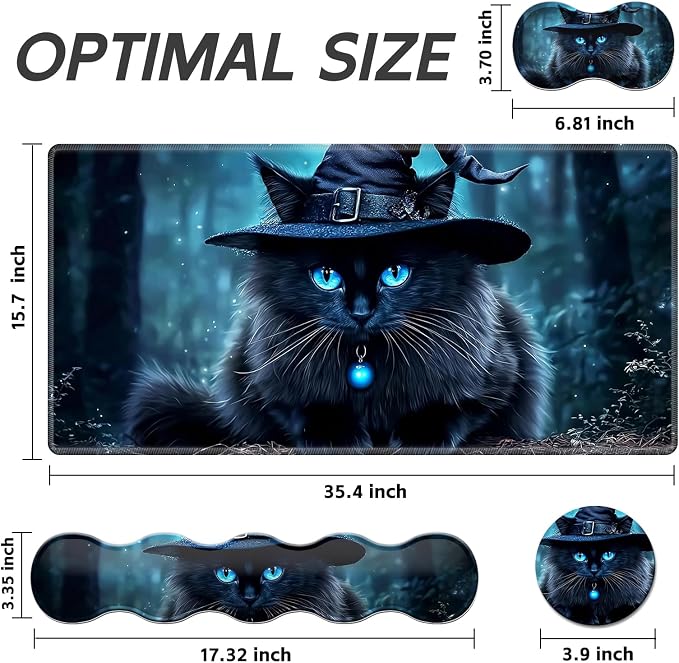 Black Cat Wearing Hat
