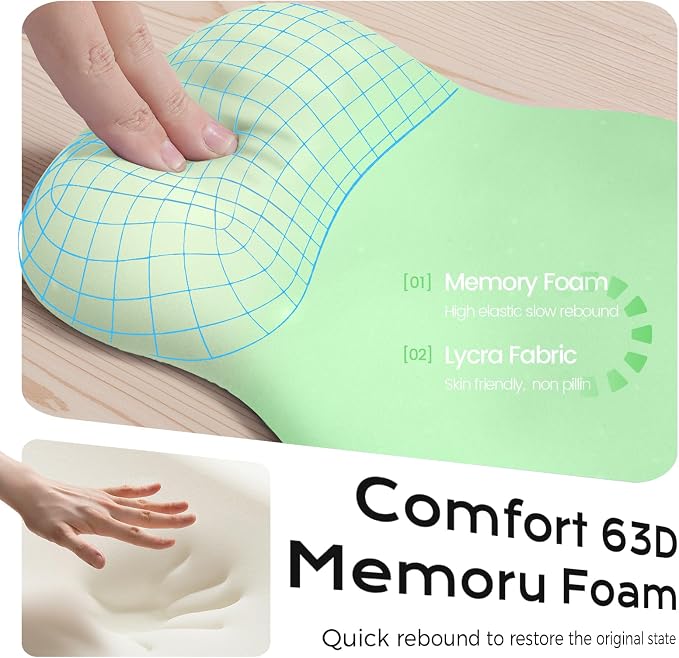green mouse wrist rest