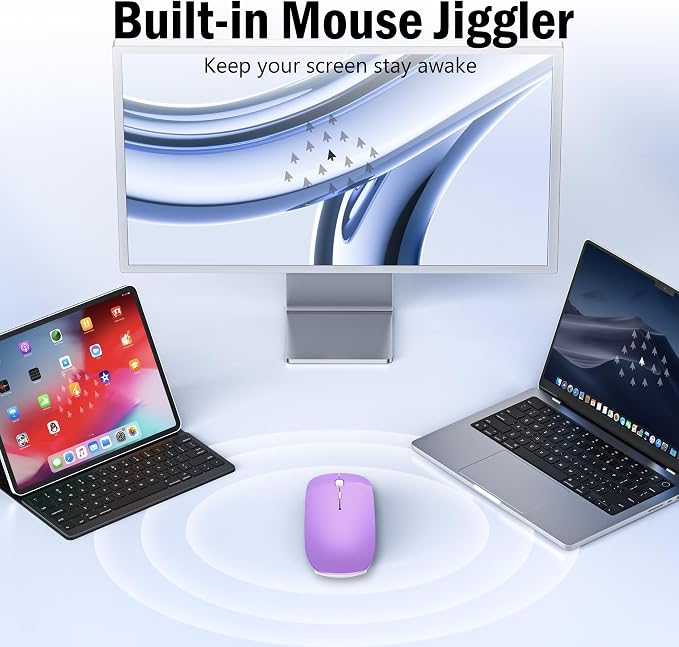 Wireless Bluetooth Mouse (Purple)