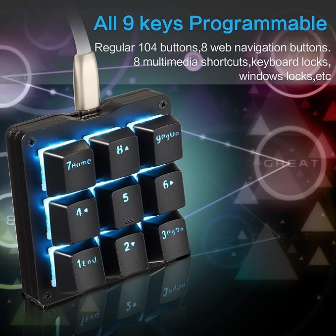 Black/Blue Switches/Blue LED
