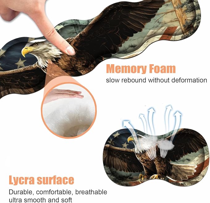 Patriotic American Flag Bald Eagle