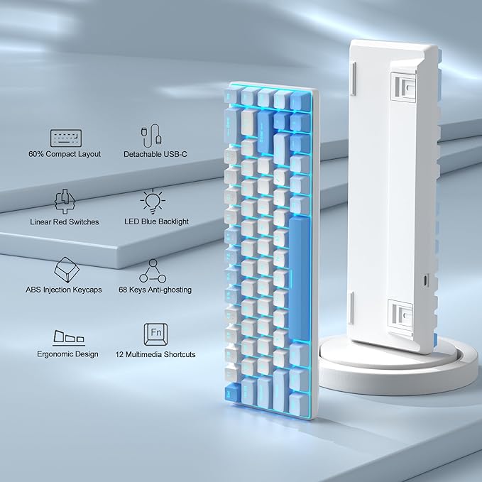 Sky Blue/Red Switch