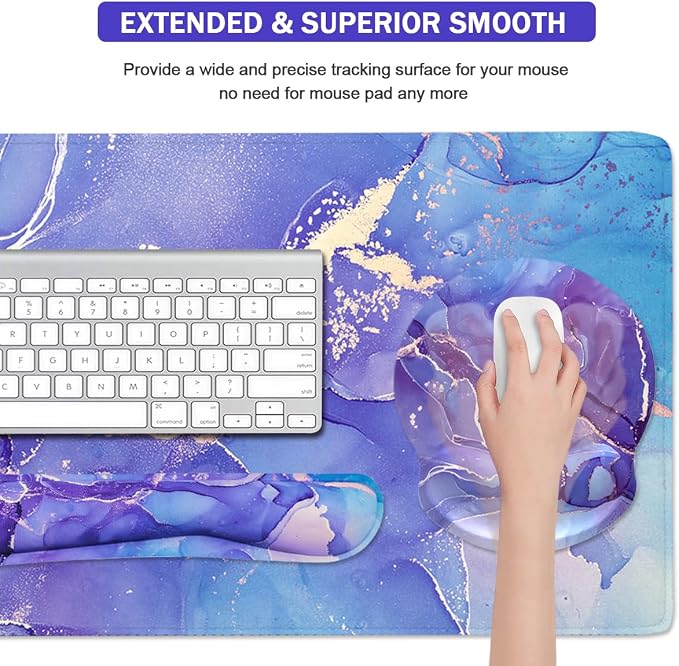 4 Pcs Purple Marble