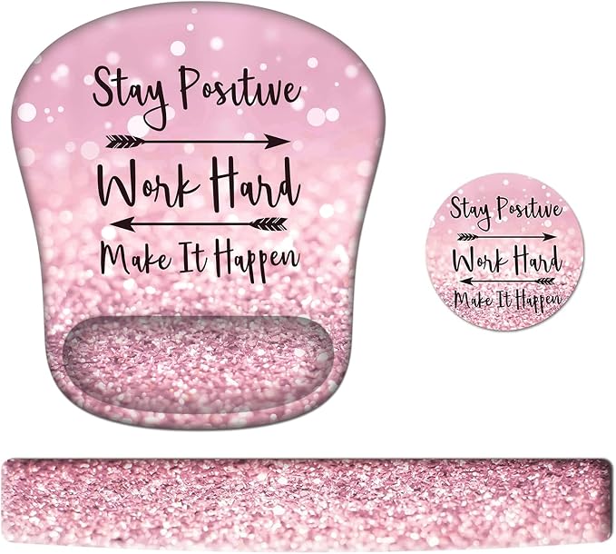 Pink Stay Positive Quote