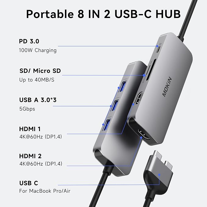 8-IN-2 USB C Hub