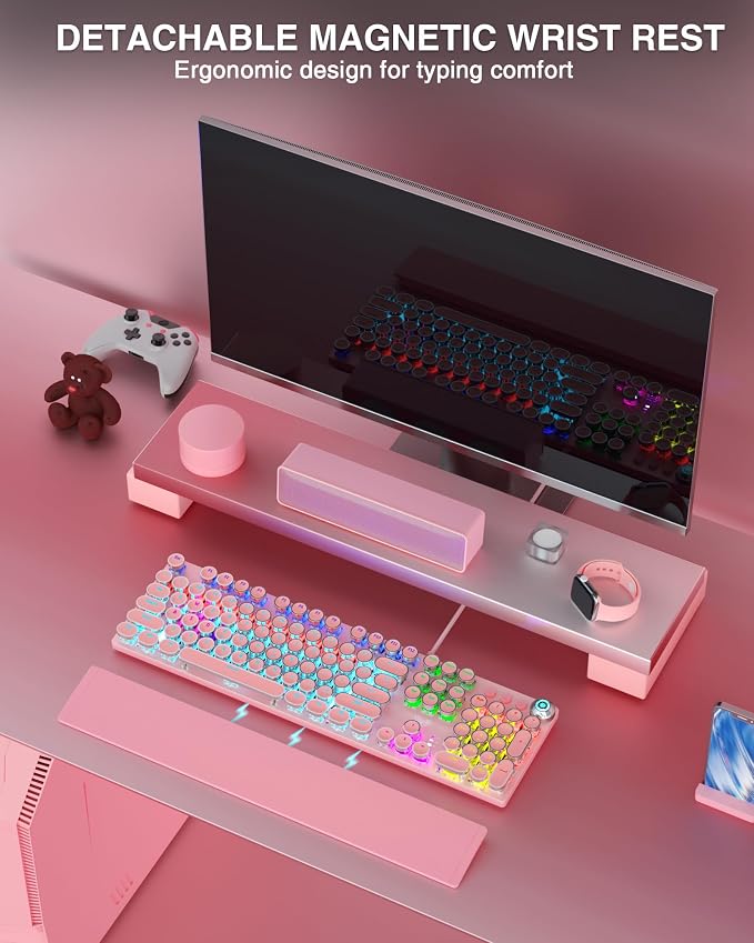 Pink | Clicky Blue Switches