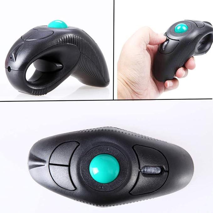 Black Wireless Green TrackBall