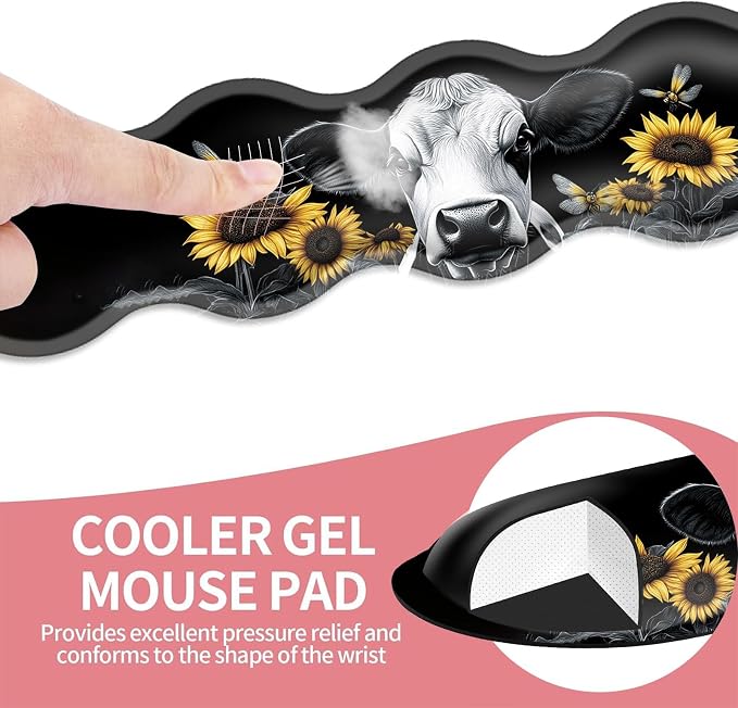 Cute Sunflower Cow