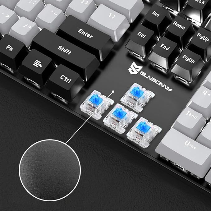 Blue Switch Black & Grey Color