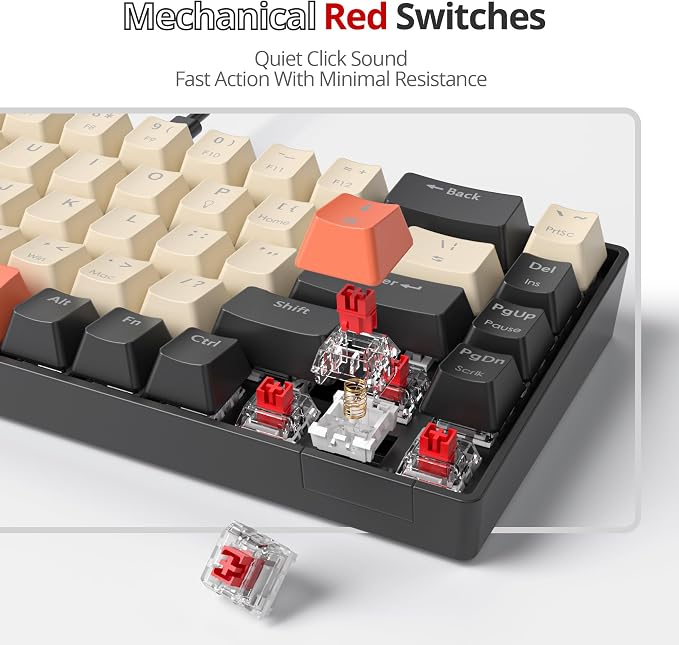 68 Carbon/Red Switch