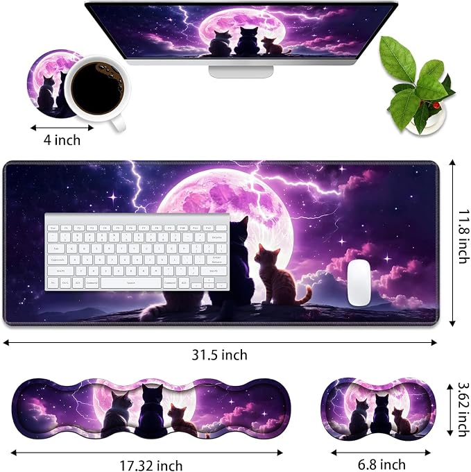Cats Under the Moon