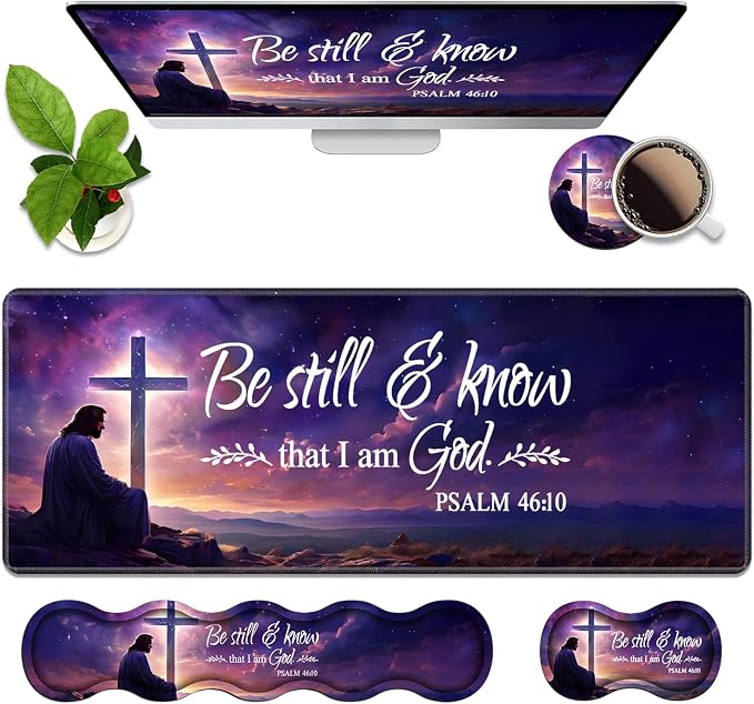 Christian Cross Quote Bible Verse Psalm 46:10