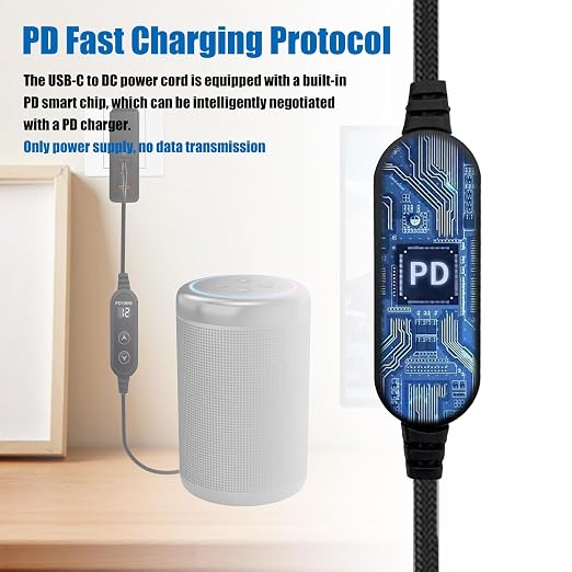 Black-100W usb c to dc cable