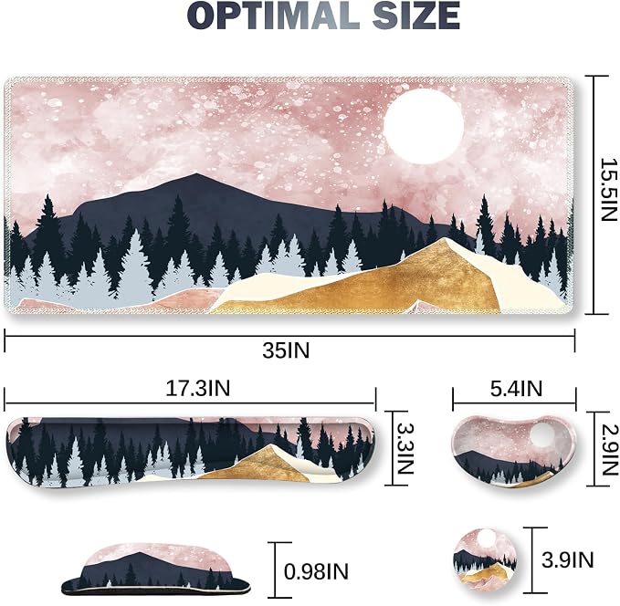 Pink Abstract Mountain